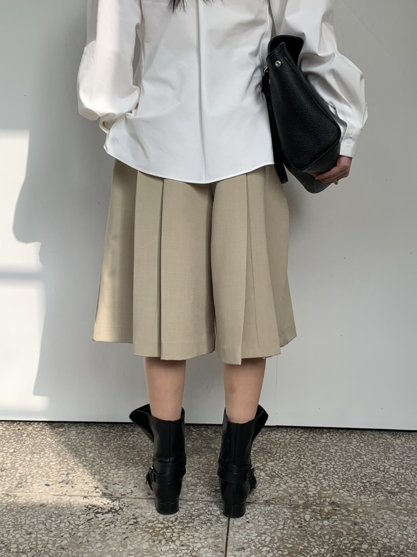 VAARA東大門代購女士新品休閑26春季職業時尚推薦裙褲褶皺VAARA裙褲