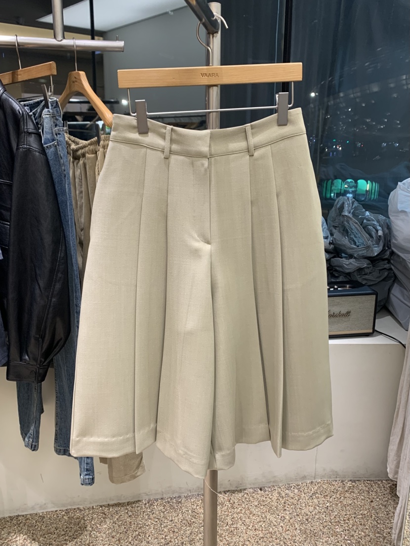 VAARA東大門代購女士新品休閑26春季職業時尚推薦裙褲褶皺VAARA裙褲圖色2