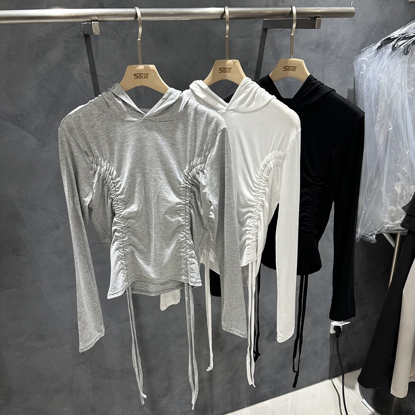 SOUIT韓國代購女士新款職業人氣熱賣休閑26春季時尚長袖T恤SOUIT by mabel-L長袖T恤