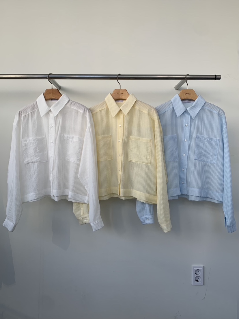 VAARA韓國代購女士新品職業26春季熱賣時尚休閑襯衫蕾絲衫VAARA襯衫/蕾絲衫