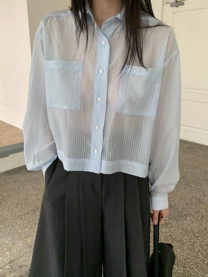 VAARA韓國代購女士新品職業26春季熱賣時尚休閑襯衫蕾絲衫VAARA襯衫/蕾絲衫