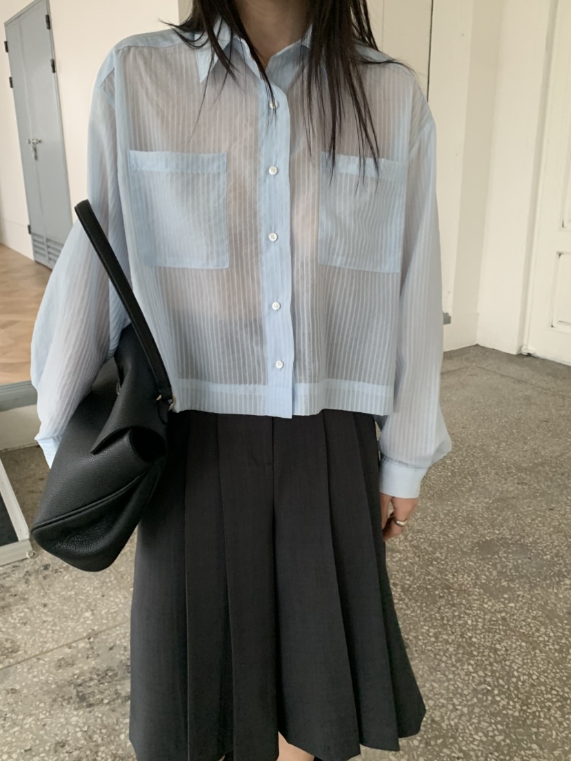 VAARA韓國代購女士新品職業26春季熱賣時尚休閑襯衫蕾絲衫VAARA襯衫/蕾絲衫