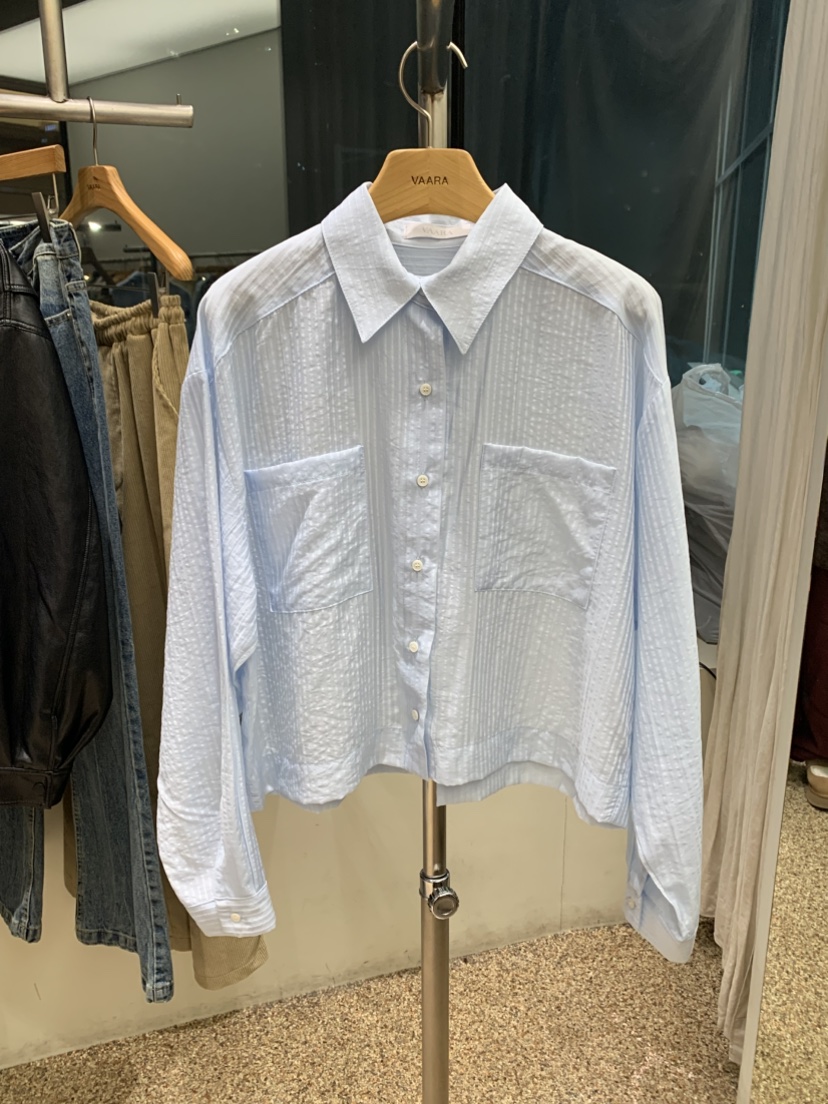 VAARA韓國代購女士新品職業26春季熱賣時尚休閑襯衫蕾絲衫VAARA襯衫/蕾絲衫圖色2