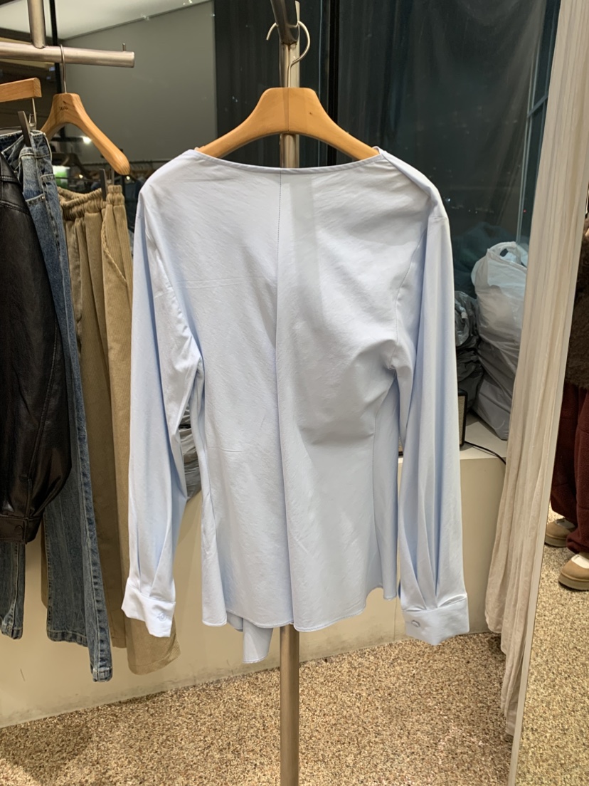 VAARA韓國代購女裝新款26春季職業人氣休閑襯衫蕾絲衫兜帽VAARA襯衫/蕾絲衫