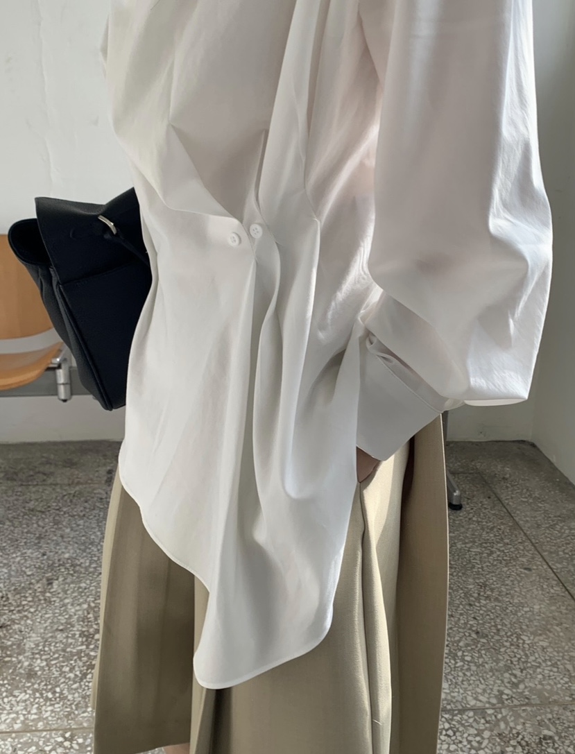 VAARA韓國代購女裝新款26春季職業人氣休閑襯衫蕾絲衫兜帽VAARA襯衫/蕾絲衫