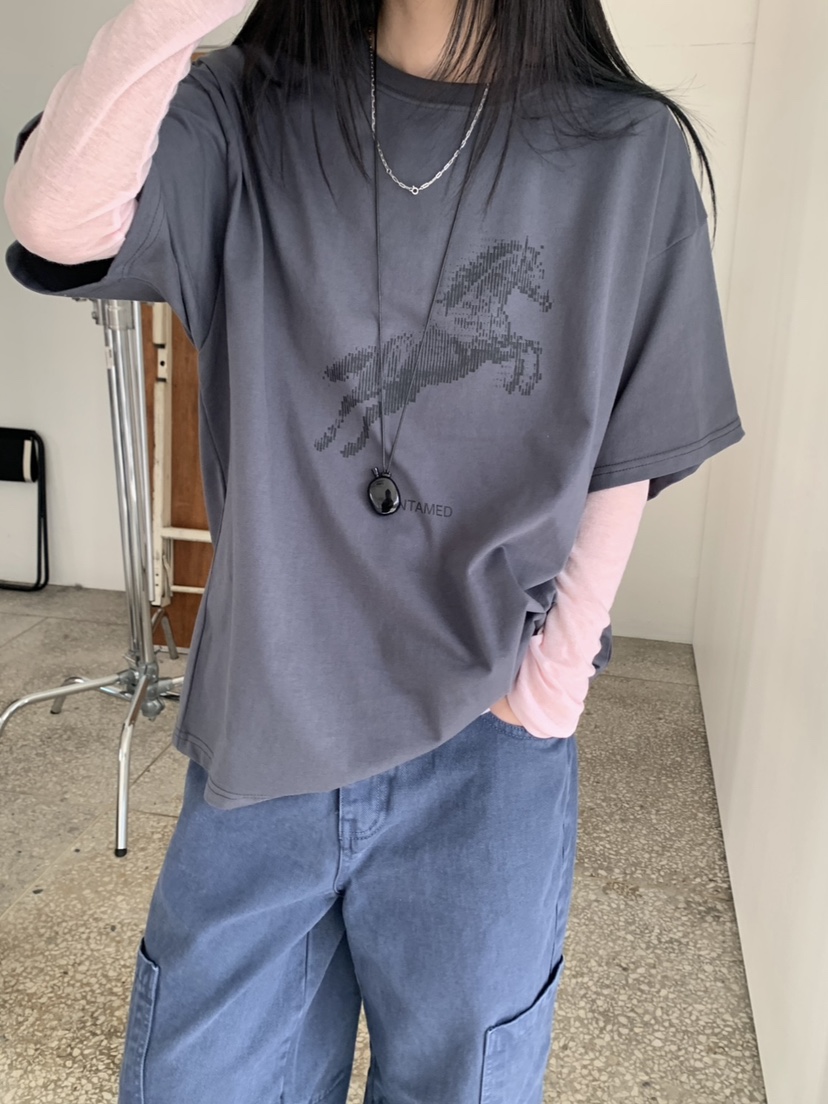 VAARA韓國代購女士新品職業時尚26春季熱賣推薦人氣休閑T恤VAARAT恤