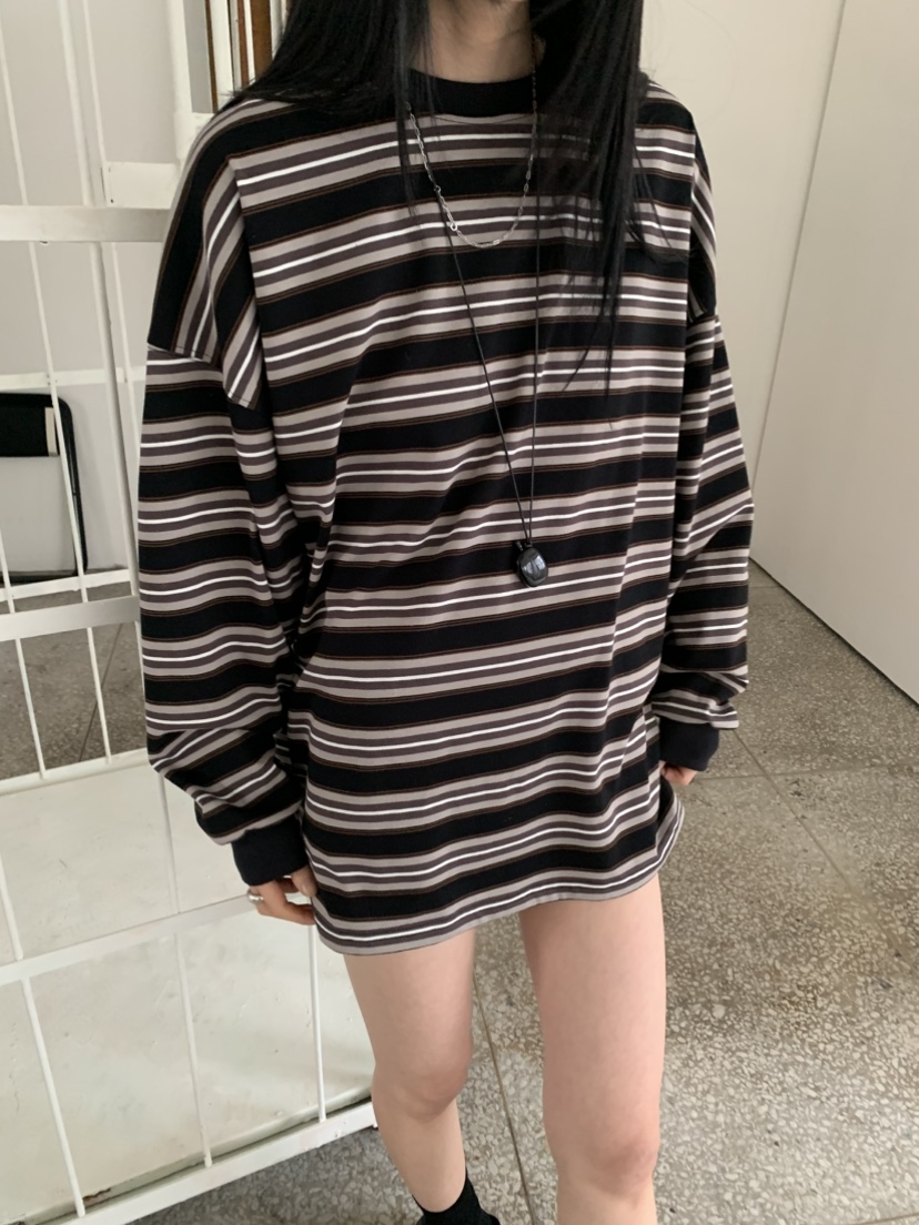 VAARA韓國代購女士新款推薦休閑職業時尚26春季人氣長袖T恤VAARA長袖T恤