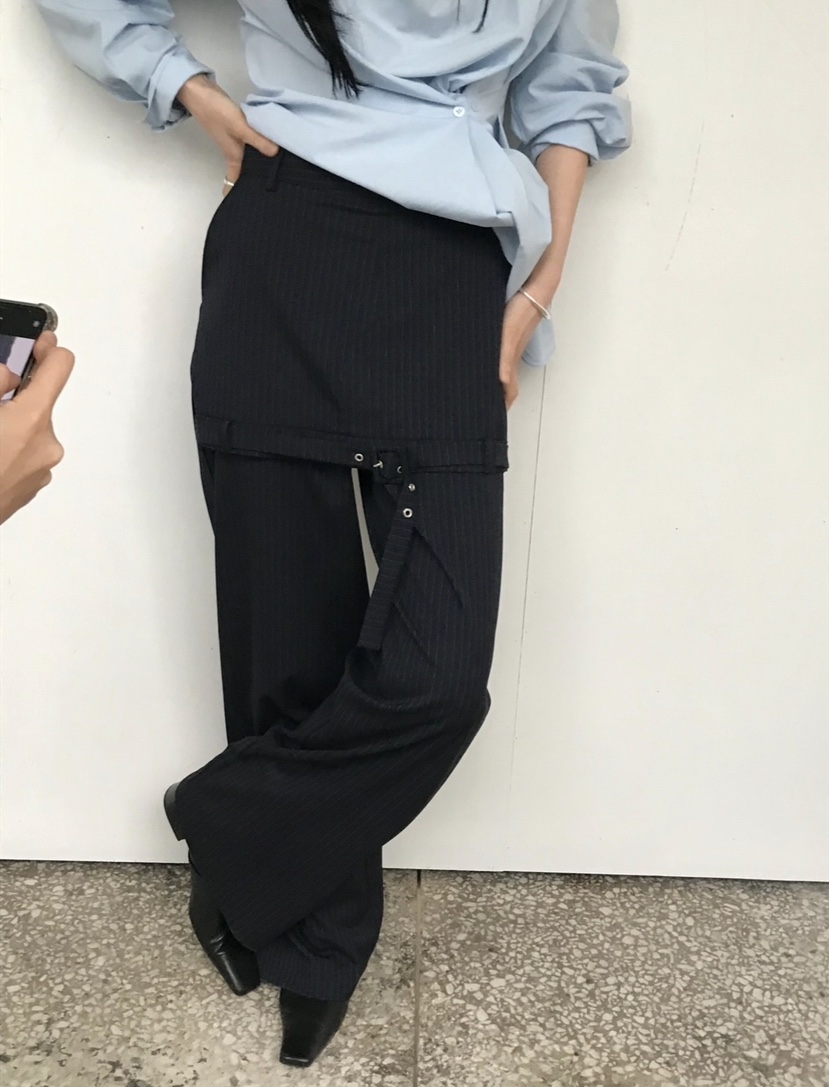 VAARA韓國代購女裝新款人氣時尚熱賣職業休閑26春季休閑褲系帶VAARA休閑褲