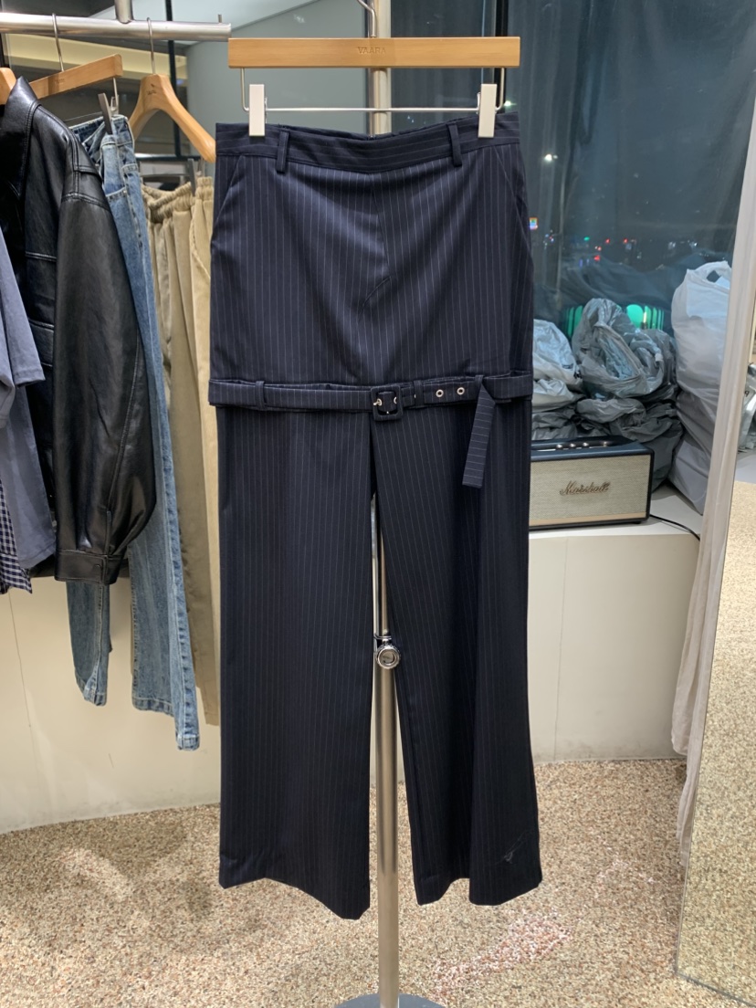 VAARA韓國代購女裝新款人氣時尚熱賣職業休閑26春季休閑褲系帶VAARA休閑褲圖色2