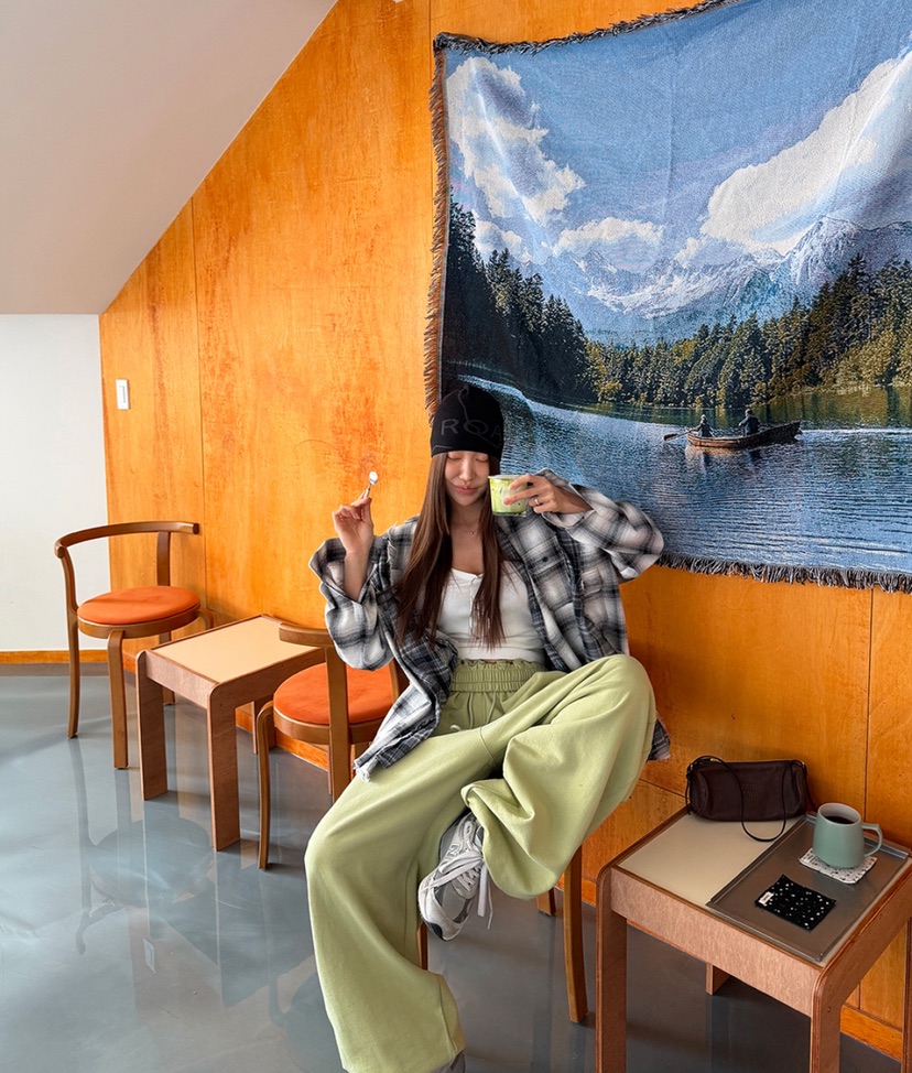 EYEL韓國代購女裝新款職業休閑熱賣人氣26春季休閑褲寬松EYEL休閑褲