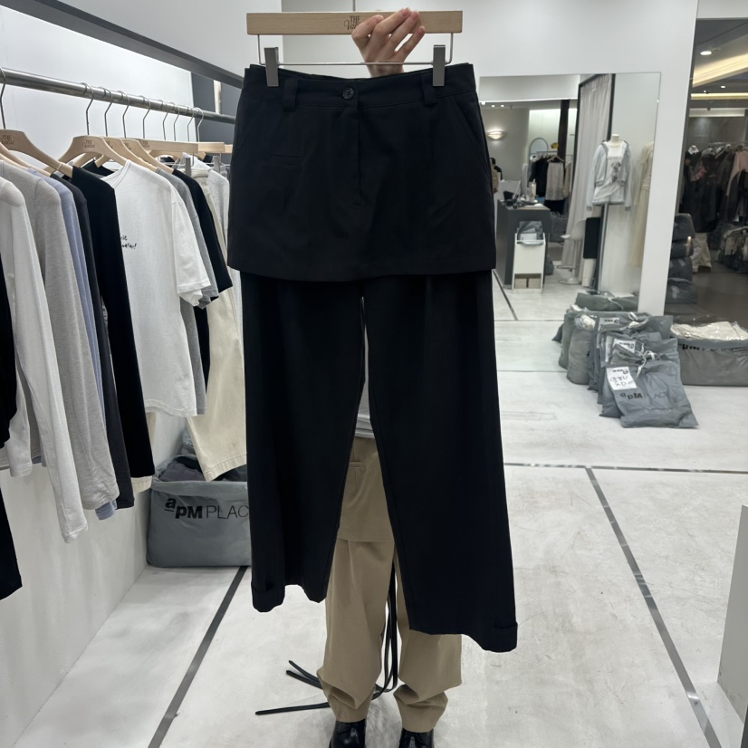 THE VALUE東大門代購女裝新品26春季休閑時尚人氣裙褲雙層THE VALUE裙褲圖色2