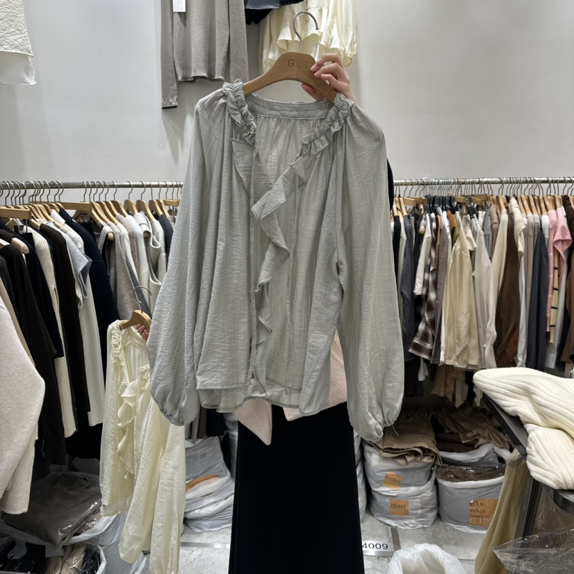 G.I-L韓國代購女士新品休閑26春季人氣時尚職業襯衫蕾絲衫G.I-L襯衫/蕾絲衫圖色2