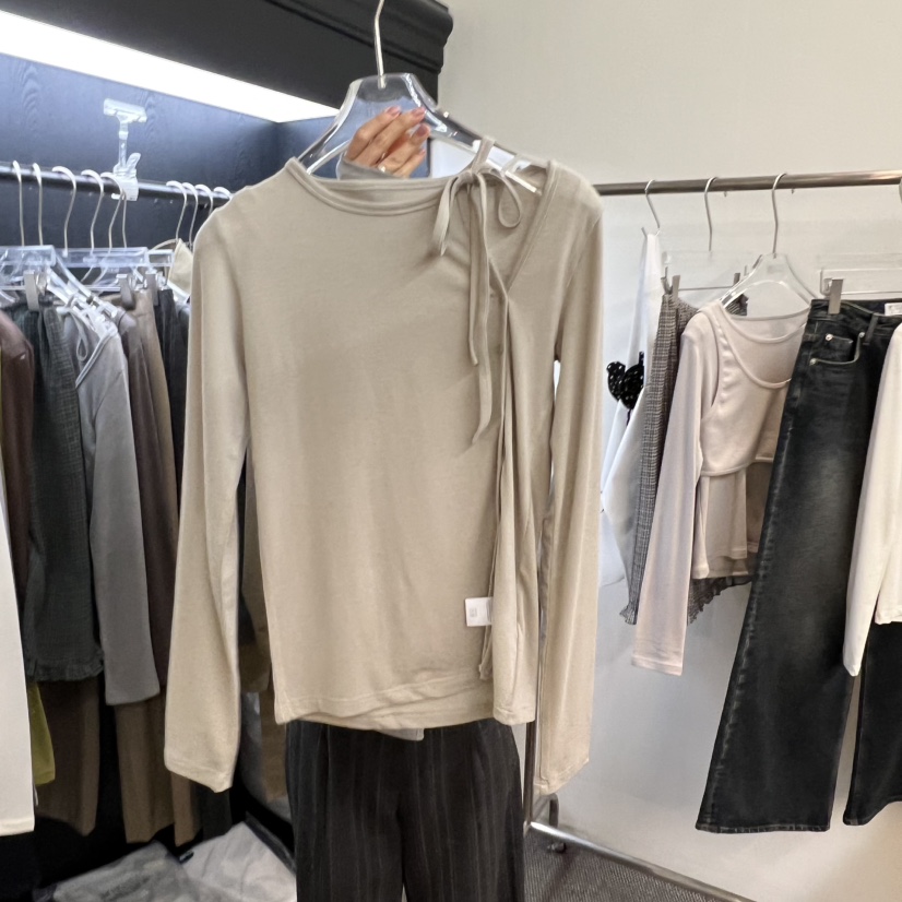 MORE THAN YESTERDAY/LOVE YOU SO MUCH韓國代購女士新品時尚長袖T恤LYSM/MORE THAN YESTERDAY長袖T恤圖色1