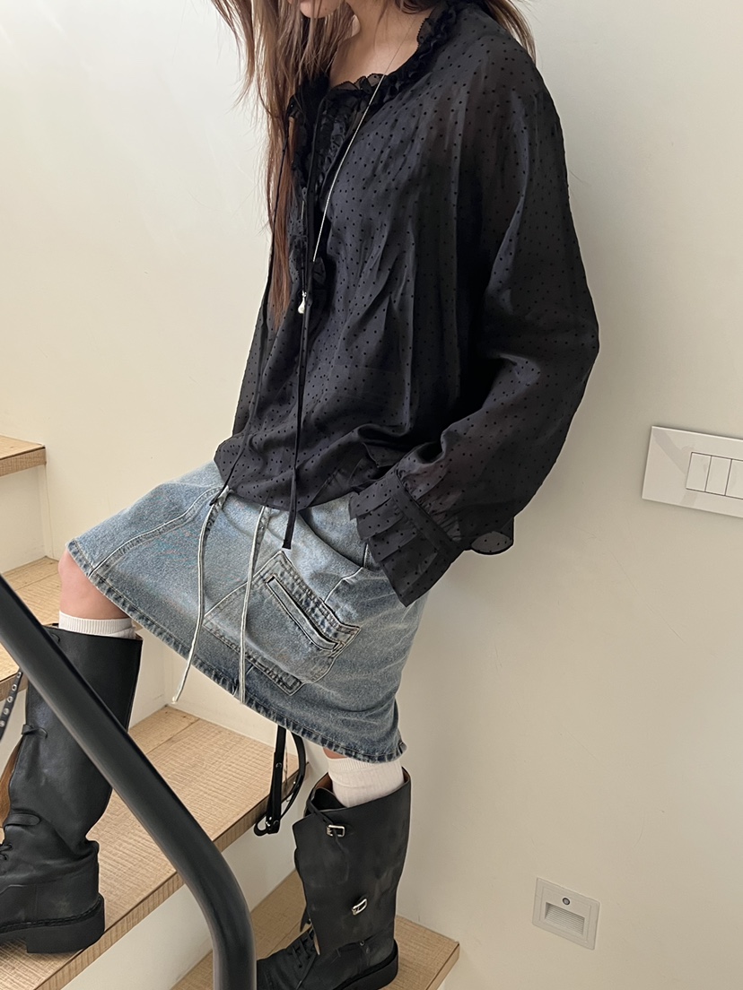 SPECIAL東大門實拍女裝新品職業休閑26春季推薦襯衫蕾絲衫絨SPECIAL襯衫/蕾絲衫