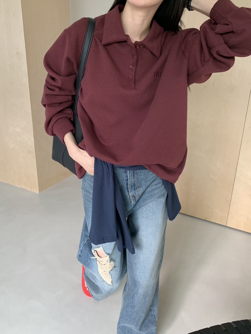TRUE東大門直郵女裝新品26春季人氣推薦職業熱賣休閑衛衣TRUE衛衣
