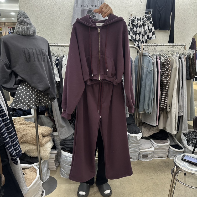 MAGOT東大門代購女士新品人氣推薦時尚休閑衛衣不含褲子拉鏈IIIΛGOT/MAGOT衛衣