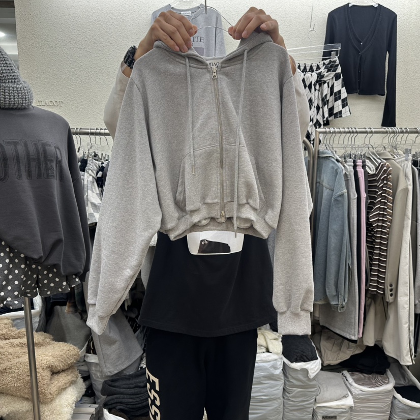 MAGOT東大門代購女士新品人氣推薦時尚休閑衛衣不含褲子拉鏈IIIΛGOT/MAGOT衛衣圖色1