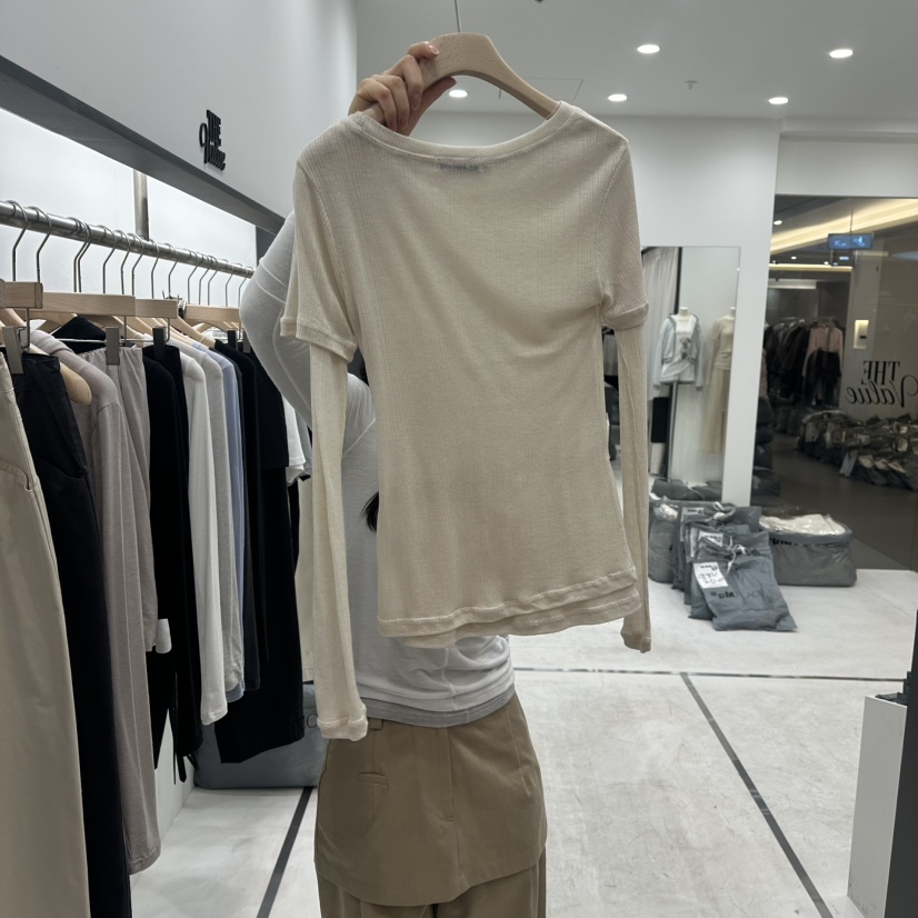 THE VALUE東大門直郵女士新品26春季時尚推薦休閑長袖T恤THE VALUE長袖T恤