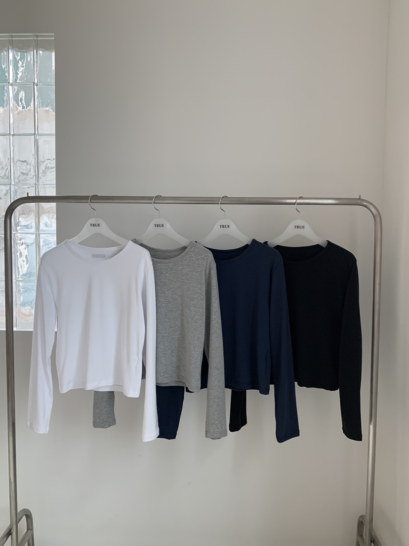 TRUE東大門代購女士新品職業推薦人氣26春季時尚熱賣長袖T恤TRUE長袖T恤