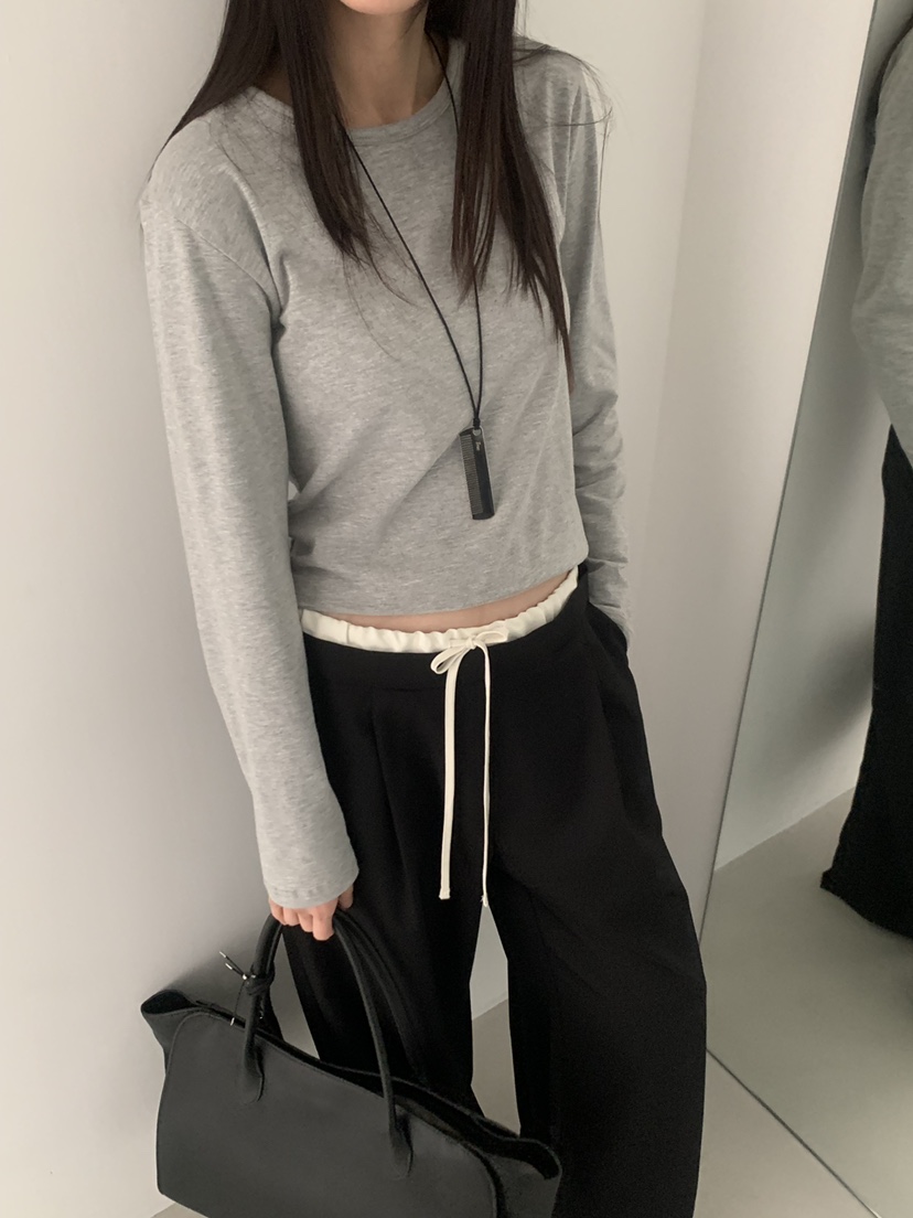 TRUE東大門代購女士新品職業推薦人氣26春季時尚熱賣長袖T恤TRUE長袖T恤