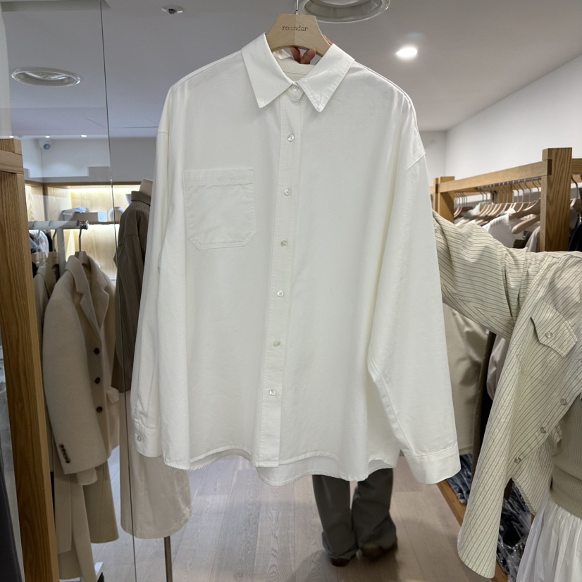 ROUNDER韓國代購女士新款推薦時尚26春季熱賣休閑襯衫蕾絲衫ROUNDER襯衫/蕾絲衫圖色1