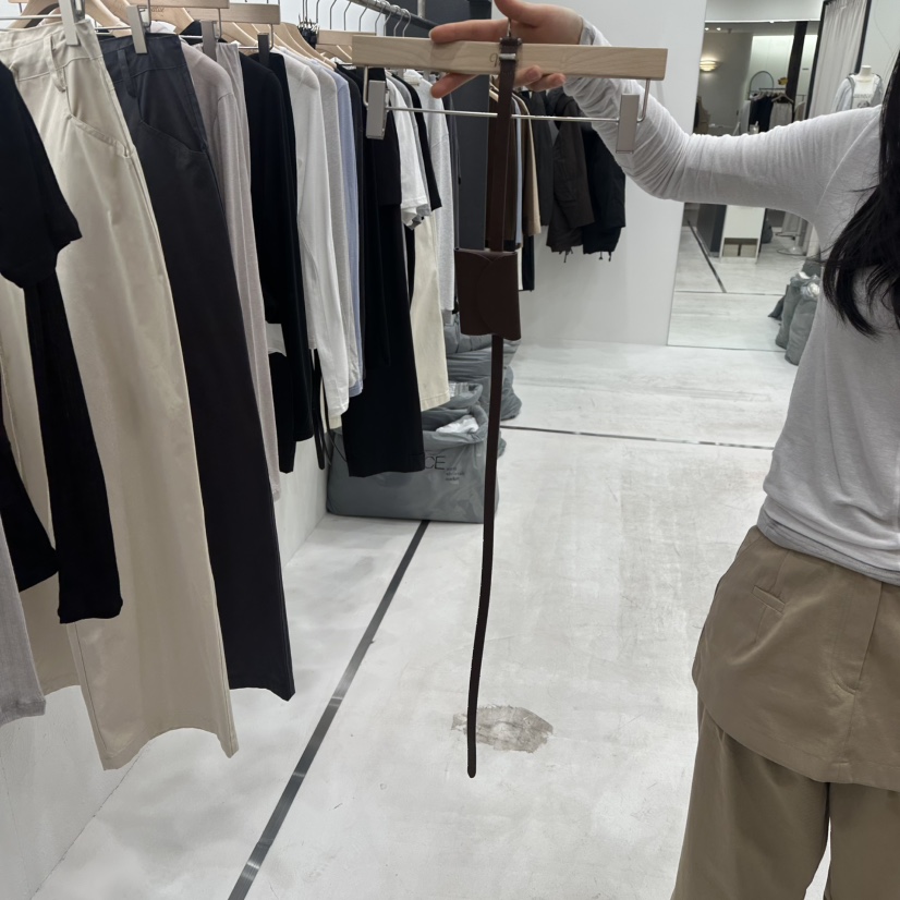 THE VALUE東大門代購女士新品熱賣人氣職業腰包含腰帶口袋THE VALUE腰包圖色2棕色