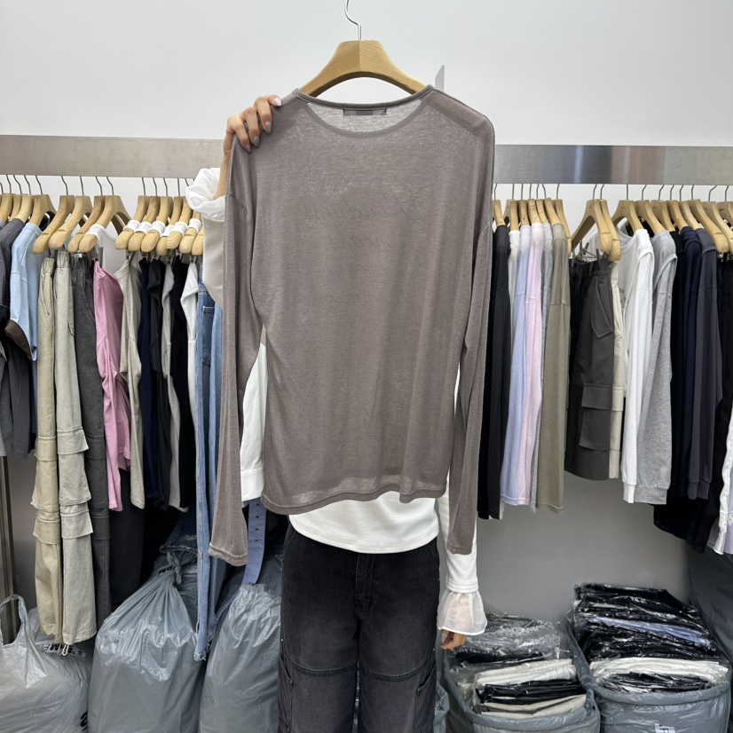 SPECIAL東大門代購女裝新品時尚休閑26春季熱賣人氣長袖T恤SPECIAL長袖T恤