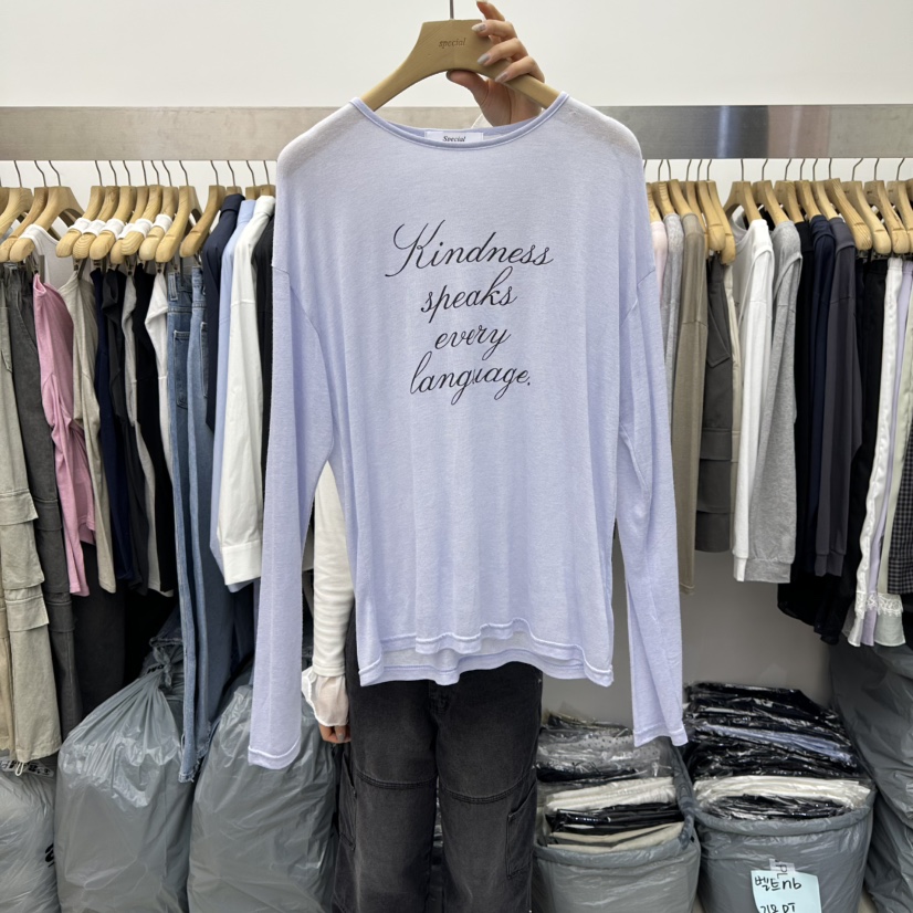 SPECIAL東大門代購女裝新品時尚休閑26春季熱賣人氣長袖T恤SPECIAL長袖T恤圖色6