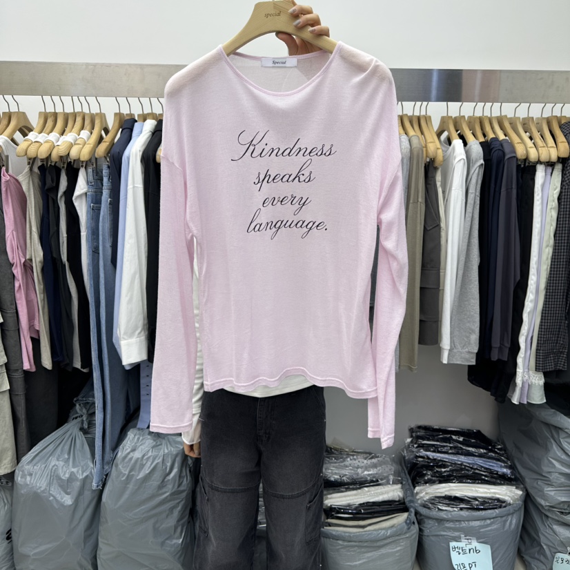 SPECIAL東大門代購女裝新品時尚休閑26春季熱賣人氣長袖T恤SPECIAL長袖T恤圖色7