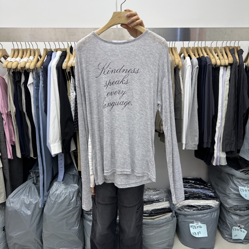 SPECIAL東大門代購女裝新品時尚休閑26春季熱賣人氣長袖T恤SPECIAL長袖T恤圖色8