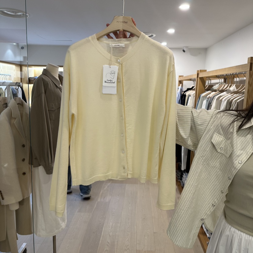 ROUNDER韓國直郵女士新款職業休閑推薦26春季針織衫圓領開衫ROUNDER針織衫圖色2