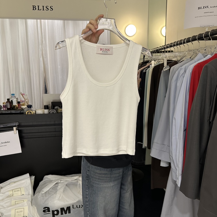 BLISS東大門直郵女裝新款熱賣時尚人氣職業推薦休閑吊帶背心BLISS吊帶/背心圖色1