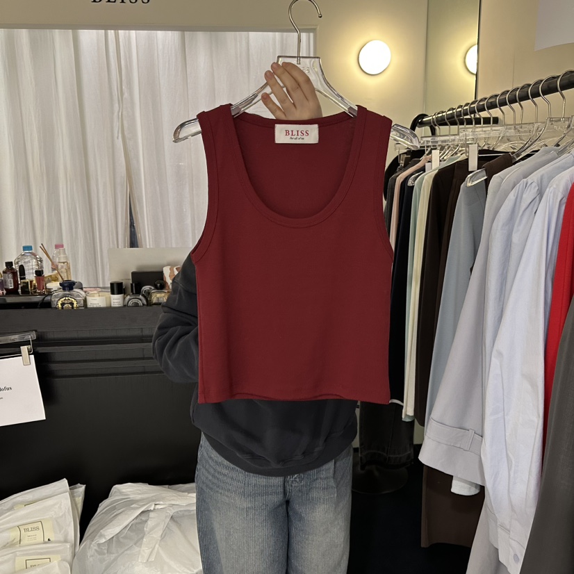 BLISS東大門直郵女裝新款熱賣時尚人氣職業推薦休閑吊帶背心BLISS吊帶/背心圖色2