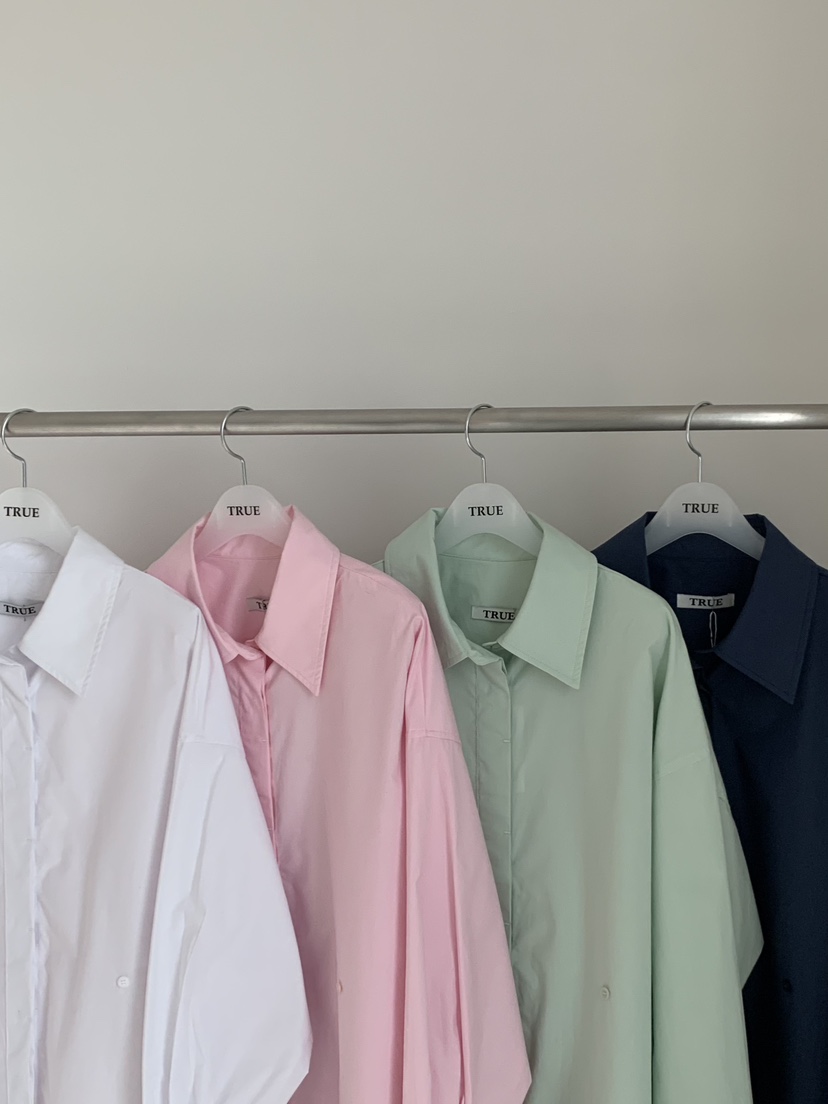 TRUE韓國直郵女裝新品熱賣人氣26春季職業休閑襯衫蕾絲衫TRUE襯衫/蕾絲衫