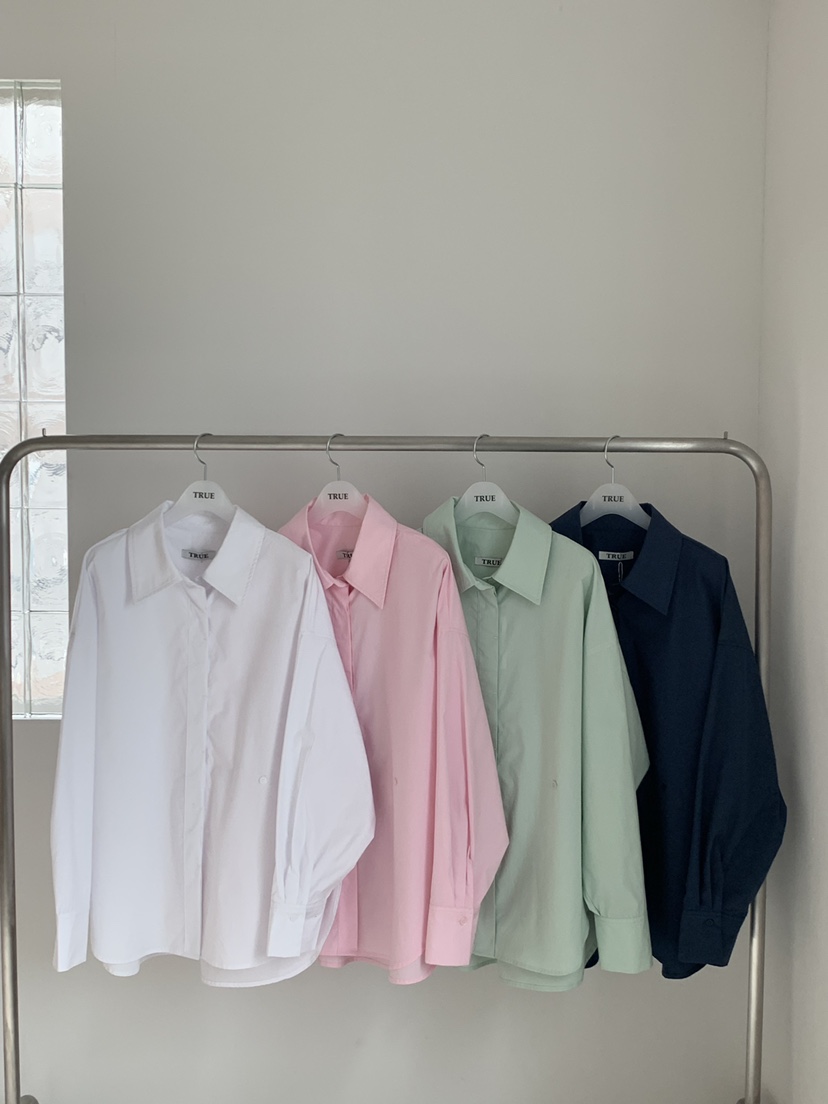 TRUE韓國直郵女裝新品熱賣人氣26春季職業休閑襯衫蕾絲衫TRUE襯衫/蕾絲衫