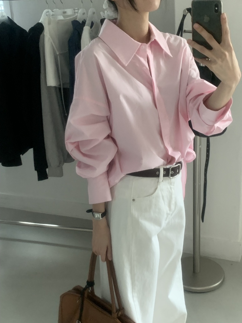 TRUE韓國直郵女裝新品熱賣人氣26春季職業休閑襯衫蕾絲衫TRUE襯衫/蕾絲衫