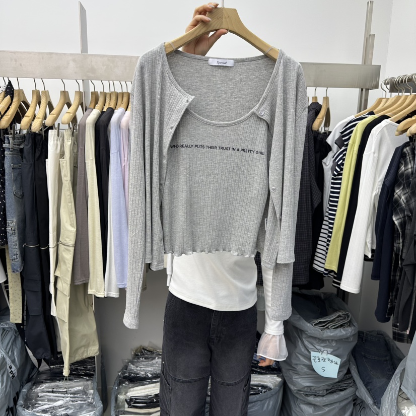 SPECIAL東大門代購女士新款推薦人氣職業休閑長袖T恤開衫SPECIAL長袖T恤圖色5