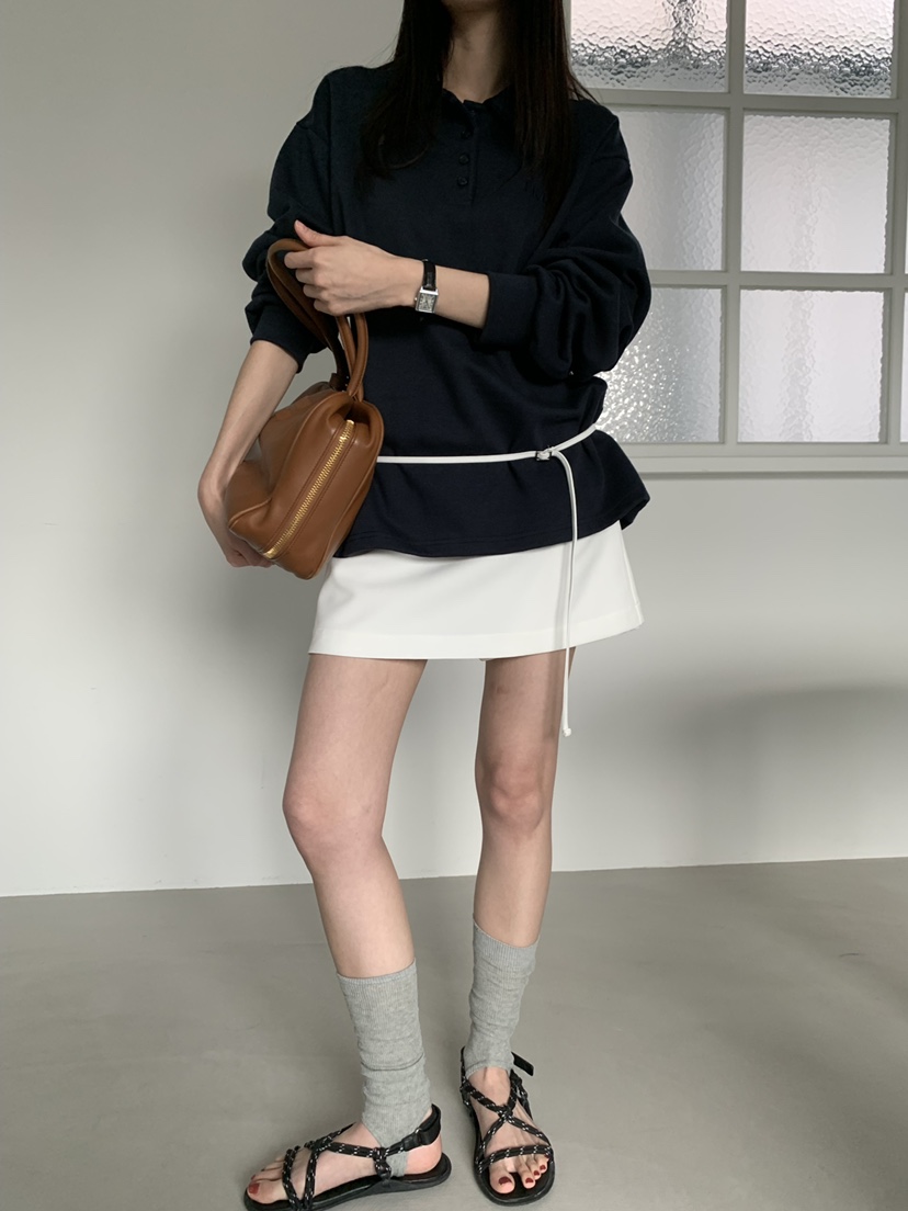 TRUE韓國代購女裝新款人氣職業26春季時尚熱賣裙褲含腰繩TRUE裙褲