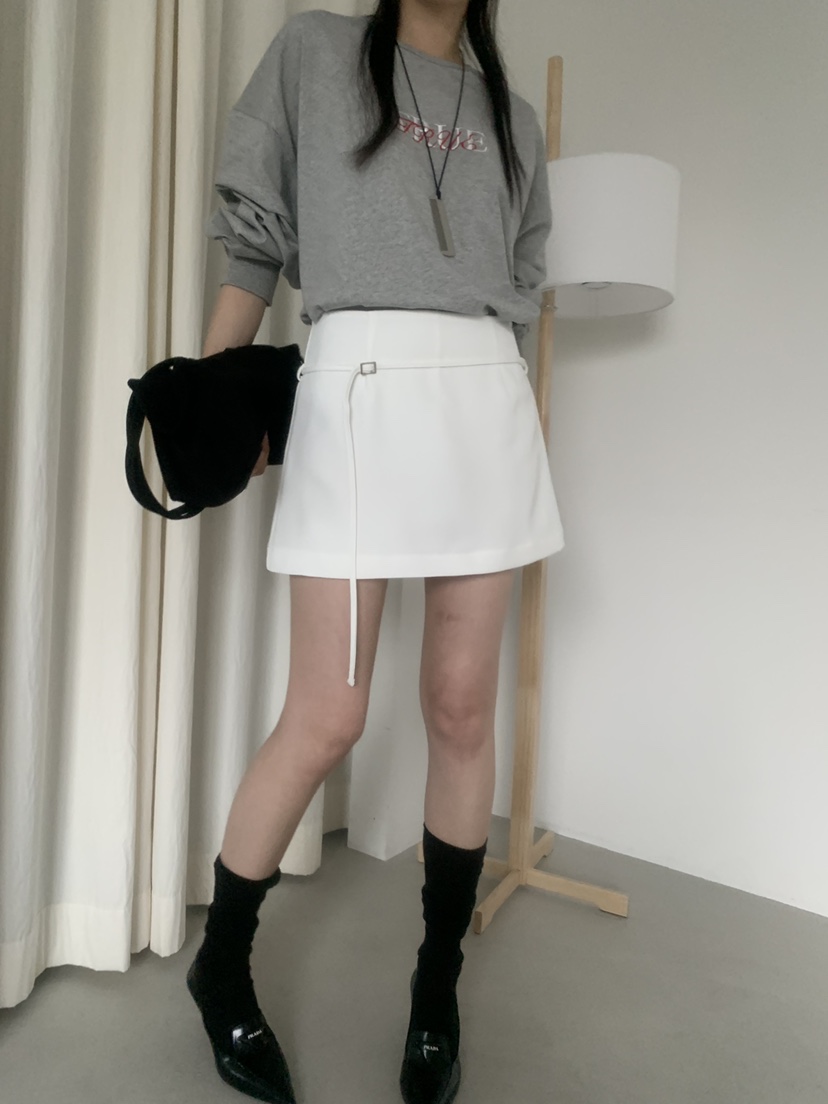 TRUE韓國代購女裝新款人氣職業26春季時尚熱賣裙褲含腰繩TRUE裙褲