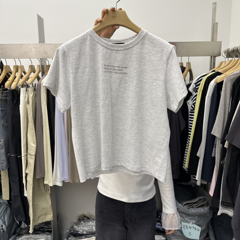 SPECIAL東大門代購女裝新款熱賣26春季推薦職業時尚休閑T恤SPECIALT恤圖色1