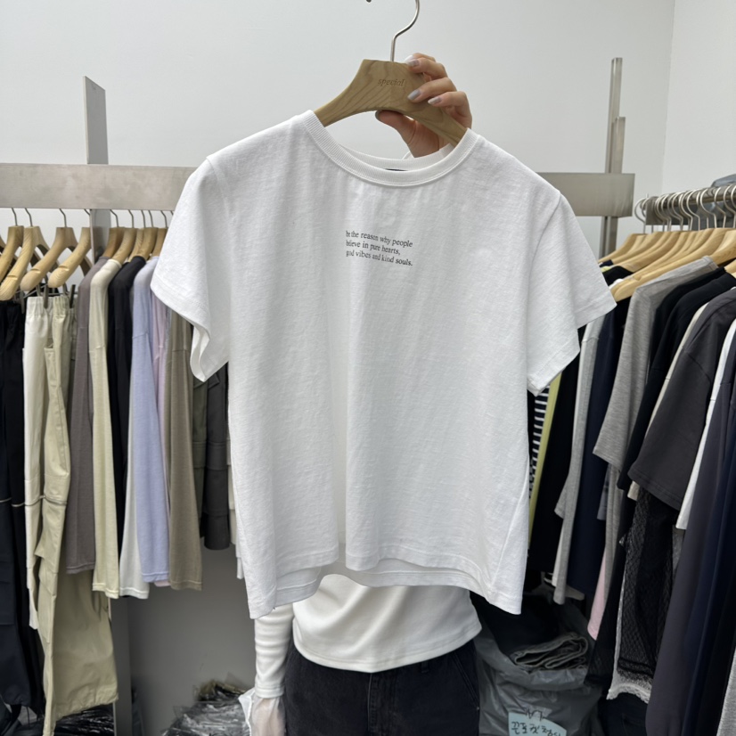 SPECIAL東大門代購女裝新款熱賣26春季推薦職業時尚休閑T恤SPECIALT恤圖色2