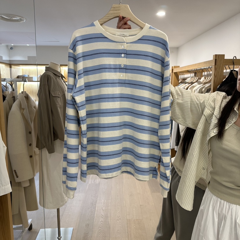 ROUNDER東大門實拍女士新品推薦熱賣時尚職業人氣長袖T恤ROUNDER長袖T恤圖色1