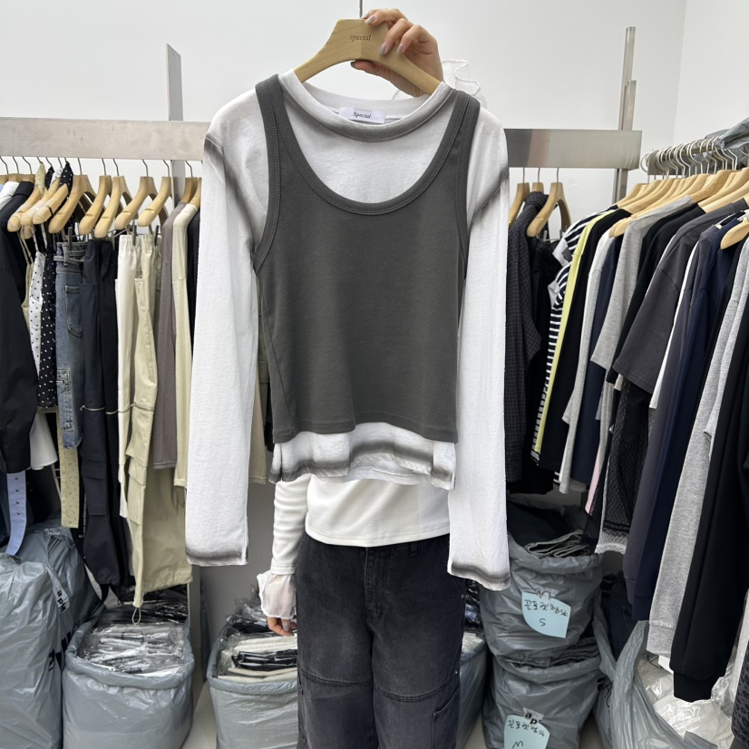 SPECIAL東大門代購女士新款人氣熱賣推薦26春季職業長袖T恤SPECIAL長袖T恤圖色1