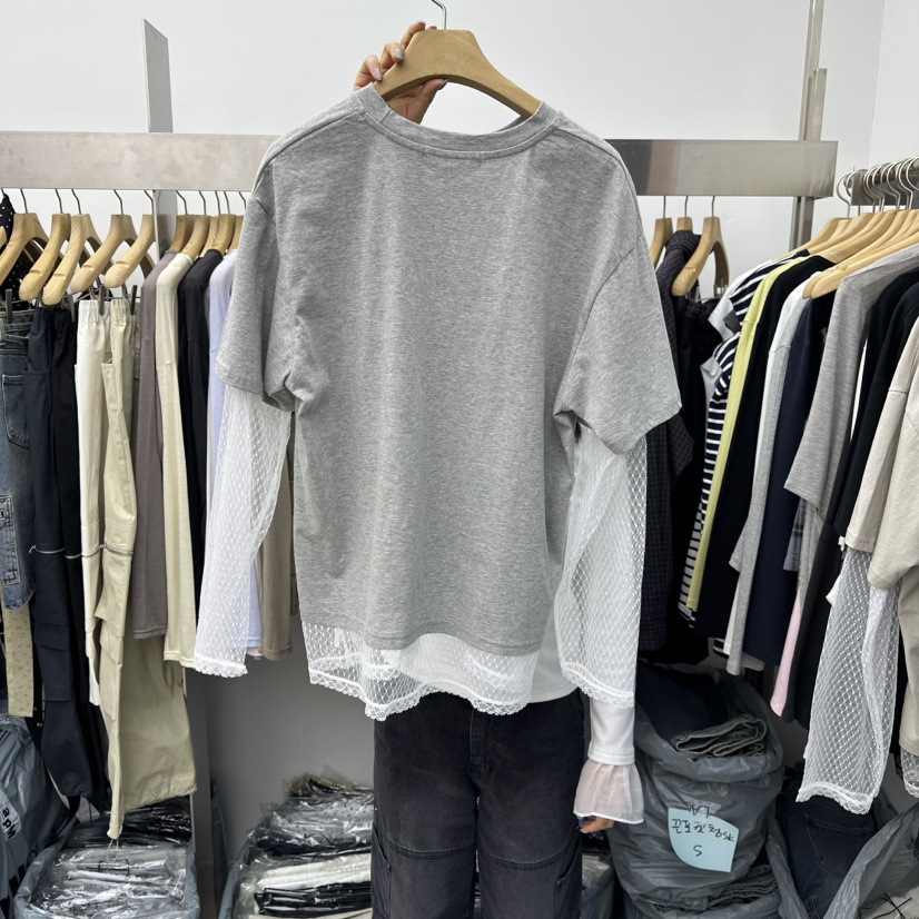 SPECIAL韓國代購女裝新品熱賣職業時尚休閑長袖T恤假兩件SPECIAL長袖T恤