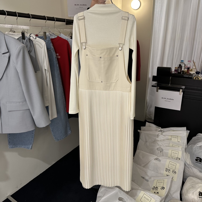 BLISS東大門實拍女裝新款26春季人氣推薦熱賣連衣裙不含內搭BLISS連衣裙圖色1