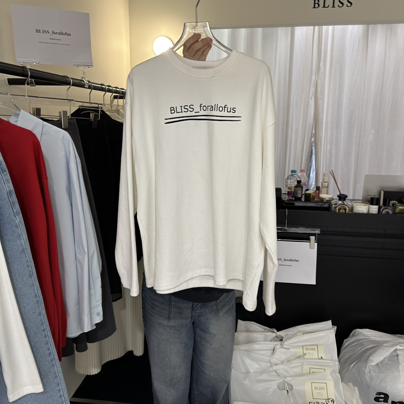 BLISS東大門實拍女裝新款推薦休閑26春季時尚人氣長袖T恤BLISS長袖T恤圖色1
