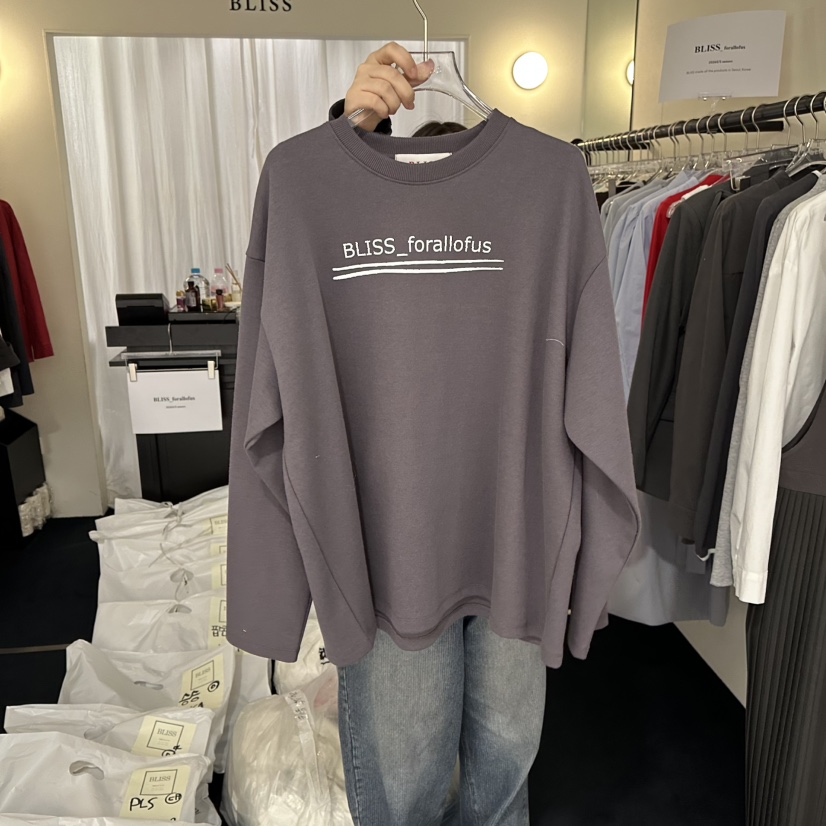 BLISS東大門實拍女裝新款推薦休閑26春季時尚人氣長袖T恤BLISS長袖T恤圖色3