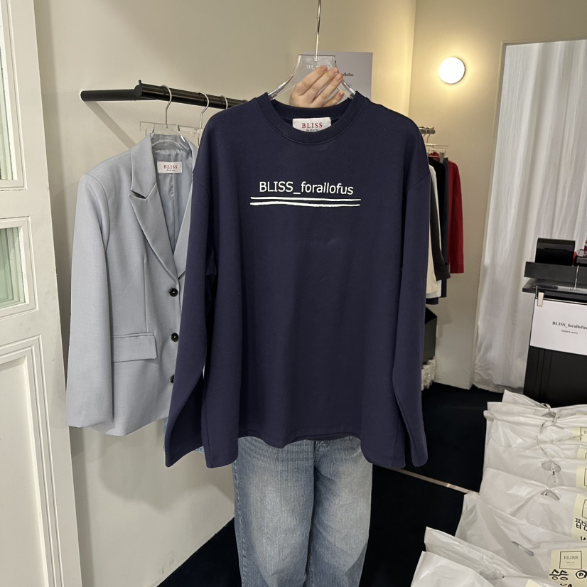 BLISS東大門實拍女裝新款推薦休閑26春季時尚人氣長袖T恤BLISS長袖T恤圖色4