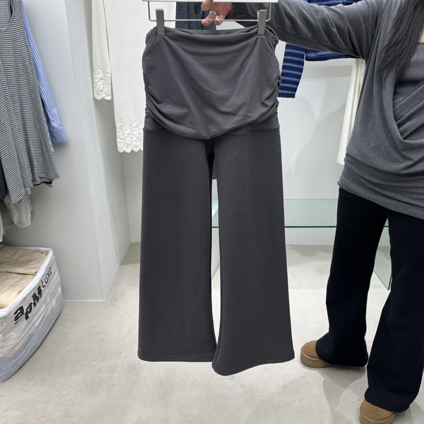 NEUTER韓國代購女士新款26春季熱賣時尚職業休閑休閑褲修身NEUTER休閑褲圖色2墨色