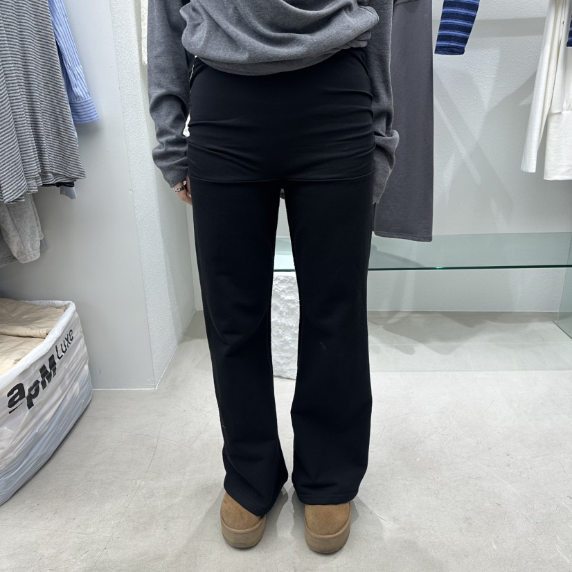 NEUTER韓國代購女士新款26春季熱賣時尚職業休閑休閑褲修身NEUTER休閑褲圖色3黑色